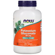 NOW GLUCONATO DE POTASIO 99MG TAB X 100